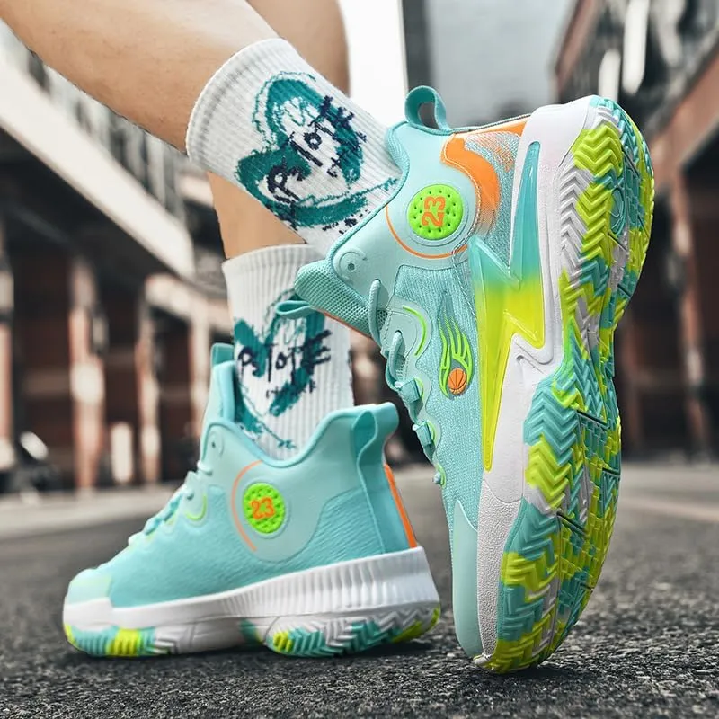 Womens Mens Basketball Shoes Breathable Non Slip Running Athletic Cushion Sports Shoes Fashion Outdoor Sneakers