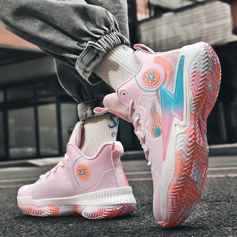 Womens Mens Basketball Shoes Breathable Non Slip Running Athletic Cushion Sports Shoes Fashion Outdoor Sneakers