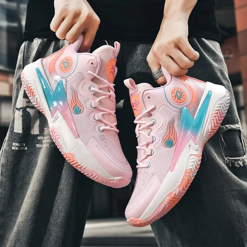 Womens Mens Basketball Shoes Breathable Non Slip Running Athletic Cushion Sports Shoes Fashion Outdoor Sneakers