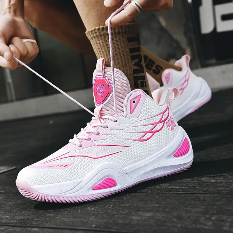 Womens Mens Basketball Shoes Lightweight Fashion Athletic Sneakers Breathable Comfortable Non Slip Unisex-Adult Outdoor Sports Training Shoes for Running Walking