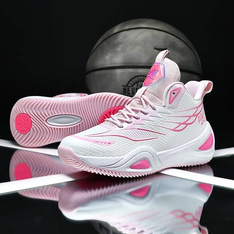 Womens Mens Basketball Shoes Lightweight Fashion Athletic Sneakers Breathable Comfortable Non Slip Unisex-Adult Outdoor Sports Training Shoes for Running Walking