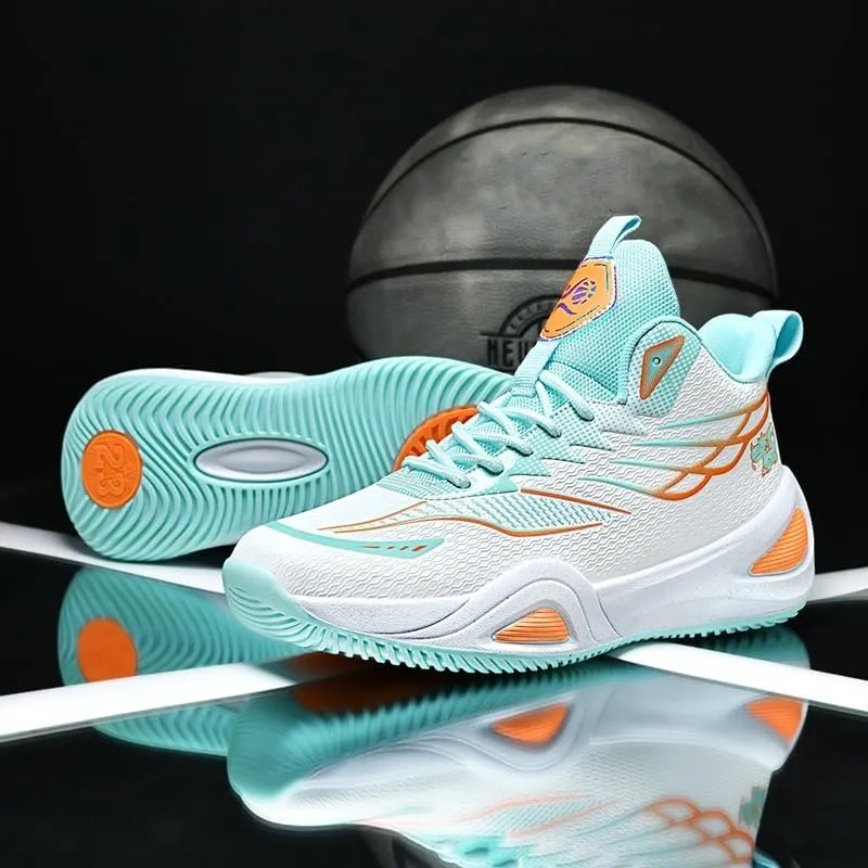 Womens Mens Basketball Shoes Lightweight Fashion Athletic Sneakers Breathable Comfortable Non Slip Unisex-Adult Outdoor Sports Training Shoes for Running Walking