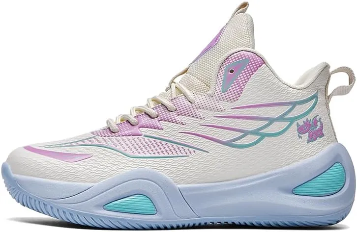 Womens Mens Basketball Shoes Lightweight Fashion Athletic Sneakers Breathable Comfortable Non Slip Unisex-Adult Outdoor Sports Training Shoes for Running Walking